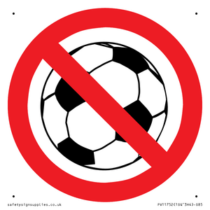 P909 Prohibition: No ball games